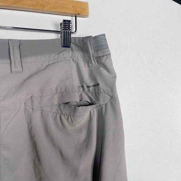 Travis Mathew Mens Size 34 Gray Flat Front Golf Shorts FLAWED Performance Mesh - Picture 8 of 9